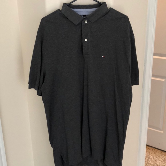 XL/XG (extra long) Tommy Hilfiger gray polo - Picture 1 of 4